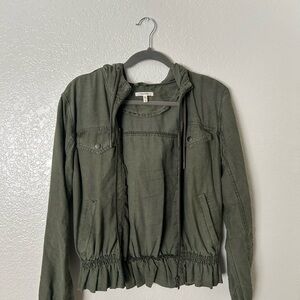 Maurices Olive Hooded Jacket